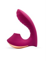 Сливовый вибромассажер с вакуумной стимуляцией клитора 529559