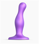 Фиолетовая насадка Strap-On-Me Dildo Plug Curvy size S 529664