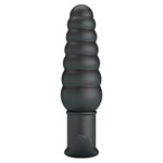 Черный анальный вибростимулятор Aeolis - 11 см. 529745