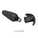 Черный анальный вибростимулятор Aeolis - 11 см. 529745