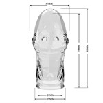 Прозрачная насадка на пенис Booker - 8 см. 529757