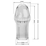 Прозрачная насадка на пенис Huel - 9 см. 529759