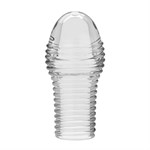 Прозрачная насадка на пенис с ребрышками Hoytt - 9 см. 529768