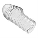 Прозрачная насадка на пенис с ребрышками Hoytt - 9 см. 529768