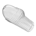 Прозрачная насадка на пенис с ребрышками Hoytt - 9 см. 529768