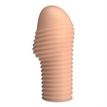 Телесная насадка на пенис с ребрышками Hoytt - 9 см. 529770