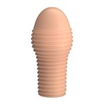 Телесная насадка на пенис с ребрышками Hoytt - 9 см. 529770