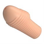 Телесная насадка на пенис с ребрышками Hoytt - 9 см. 529770