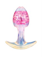 Розоватая анальная пробка - 8,2 см. 529786