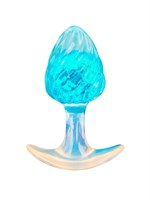 Голубоватая анальная пробка - 9 см. 529789