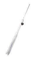 Белая кожаная плеть - 50 см. 529790