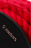 Красная веревка для шибари на катушке - 5 м. 529792