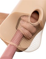 Телесный мастурбатор с вибрацией Double Pounder Vibrating Squeeze Stroker 529830