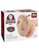 Телесный мастурбатор-вагина Pussy Pounder Squeeze Stroker 529831