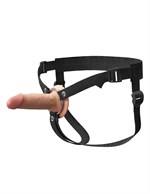 Телесный пустотелый фаллопротез 5’’ Hollow Silicone Strap-On - 14 см. 529834