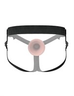 Телесный пустотелый фаллопротез 9’’ Hollow Silicone Strap-On - 24,1 см. 529835