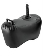 Черное надувное кресло с платформой для фиксации дилдо Body Dock Inflatable Love Seat 529836
