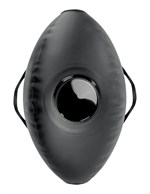Черный надувной мяч с платформой для фиксации дилдо Body Dock Inflatable Love Ball 529837