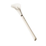 Бежевый двусторонний вибромассажёр Calla 529852