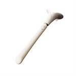 Бежевый двусторонний вибромассажёр Calla 529852