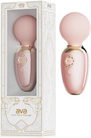 Нежно-розовый мини-вибратор с функцией нагрева Ava 529856