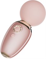 Нежно-розовый мини-вибратор с функцией нагрева Ava 529856