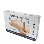 Карамельный мужской торс с фаллоимитатором SILEXD Apollo L 7  529858