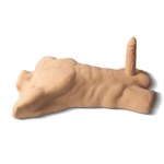 Телесный мужской торс с фаллоимитатором SILEXD Apollo L 7  529859