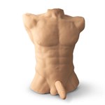 Телесный мужской торс с фаллоимитатором SILEXD Apollo L 7  529859