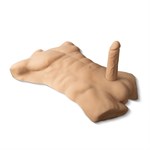 Телесный мужской торс с фаллоимитатором SILEXD Apollo L 7  529859