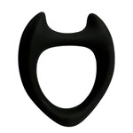 Черное эрекционное кольцо с рожками Wooomy Toro M 529861
