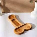 Деревянное блюдо для подачи в форме члена (25 х 16,5 х 1,7 см) 529971