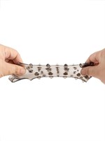 Дымчатая насадка на пенис с шипами и выпуклостями - 12 см. 529991