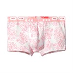 Хлопковые трусы-боксеры с принтом на ткани и резинке 530014