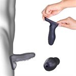 Сливовая силиконовая насадка на пенис с подхватом Manwan Ryzer 530026