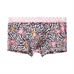 Набор из 3 розовых трусов-боксеров с яркими принтами 530040