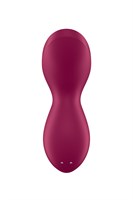 Бордовый вибратор с движущимся шариком Exciterrr 530044