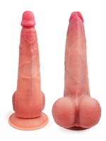 Телесный реалистичный фаллоимитатор с присоской - 30 см. 530060