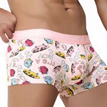 Розовые трусы-боксеры с принтом в виде скейтбордов 530091