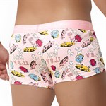 Розовые трусы-боксеры с принтом в виде скейтбордов 530091