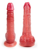 Телесный вибратор-реалистик с имитацией семяизвержения - 26 см. 530100