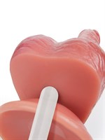 Телесный вибратор-реалистик с имитацией семяизвержения - 26 см. 530100