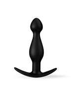 Черная силиконовая анальная втулка - 11,5 см. 530544