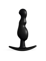 Черная анальная фигурная втулка - 11,5 см. 530545