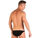 Набор из 4 черных мужских трусов-слипов с заниженной посадкой 530701