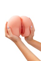 Реалистичный мастурбатор в форме попки с двумя любовными входами 530736