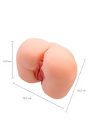 Реалистичный мастурбатор-попка с 2 любовными входами 530737