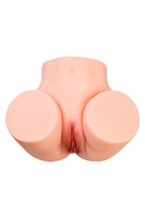 Телесный мастурбатор в форме попки с 2 любовными входами 530739