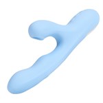 Голубой вибратор с ротацией и вакуумной стимуляцией BeYourLover Rosubi 530745