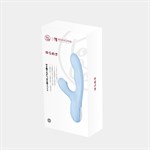 Голубой вибратор с ротацией и вакуумной стимуляцией BeYourLover Rosubi 530745